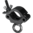 Halfcoupler Niedrigprofil mit Ringöse, 200kg, schwarz
